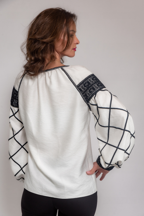 Bluza cu aplicatii dantela de bumbac [2]