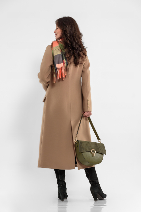 Palton bej cambrat la 2 randuri de nasturi [2]