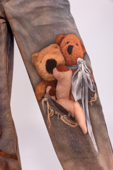 Blugi pictati brown bear [5]