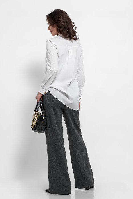 Camasa poplin  cu buzunare si nasturi aurii [2]