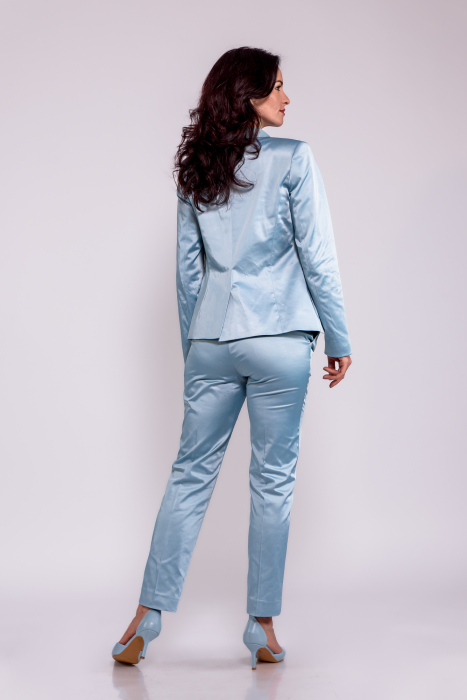 Sacou Cristina Barros, satin blue pastel [3]