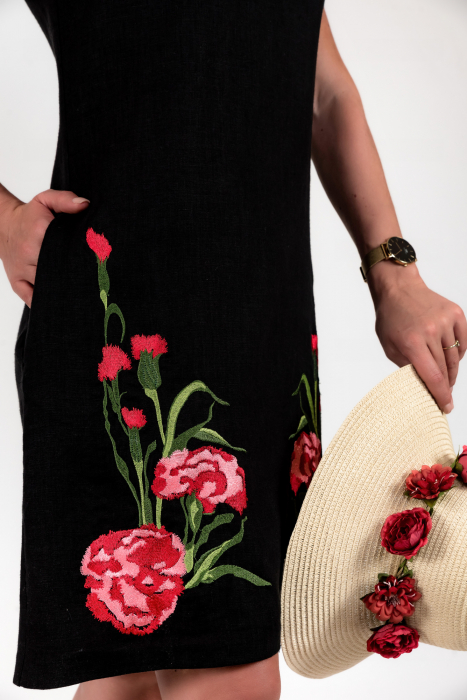 Rochie din in 100% cu broderie [1]
