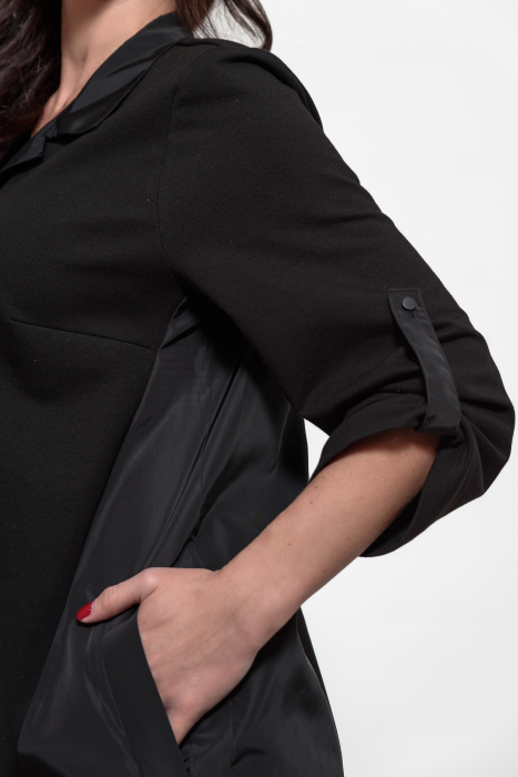 Rochie marime mare bumbac cu tafta [3]