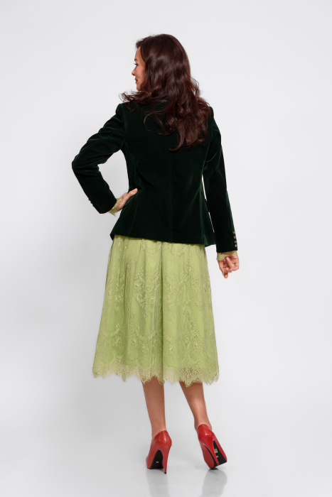 Sacou Effect  catifea clasic uni_verde [4]