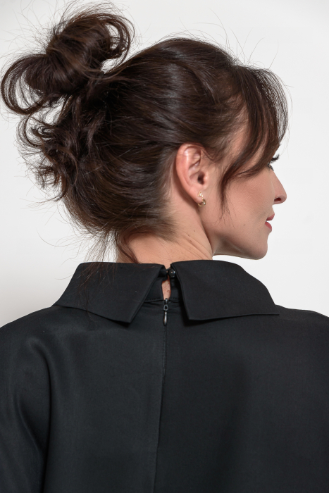 Rochie stofa marime mare cu accesoriu handmade [5]