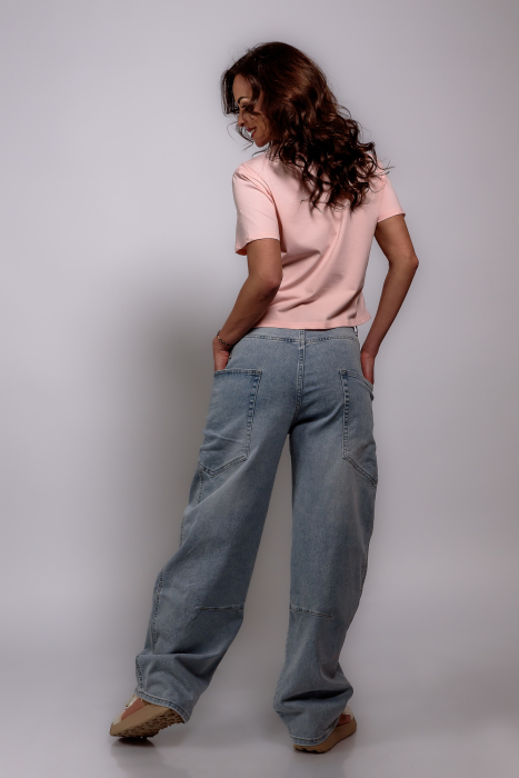 Blugi trendy cu buzunare  mari laterale [2]