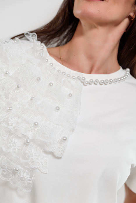 Bluza cu volane dantela umar_ivory [5]