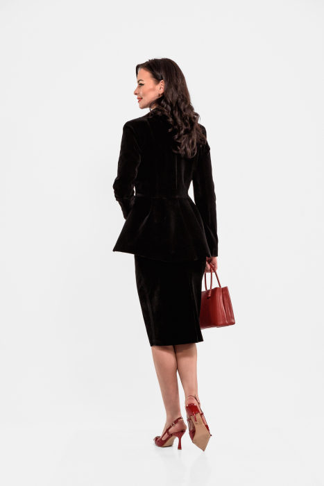 Sacou Effect catifea cu aplicatii brodate [2]