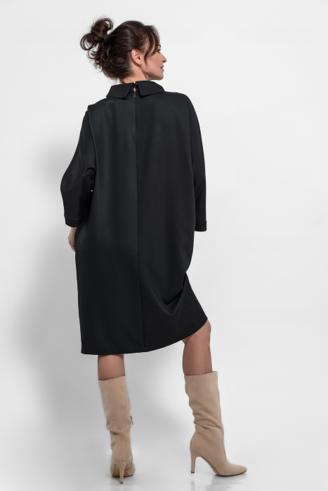 Rochie stofa marime mare cu accesoriu handmade [2]