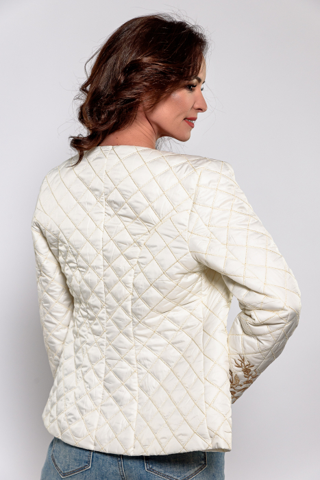Jacheta Effect cu broderie auriu vintage [2]
