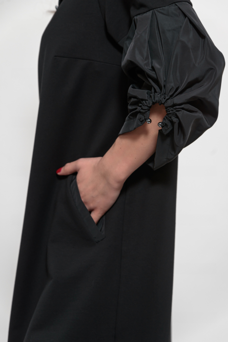 Rochie marime mare bumbac si tafta [4]