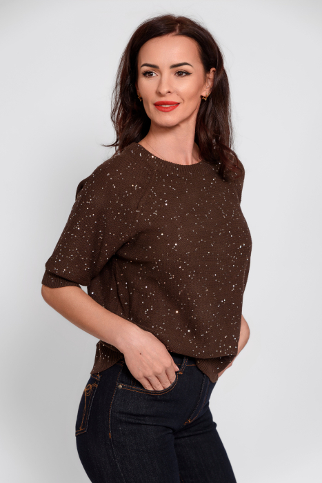 Bluza din tricot cu paiete [3]