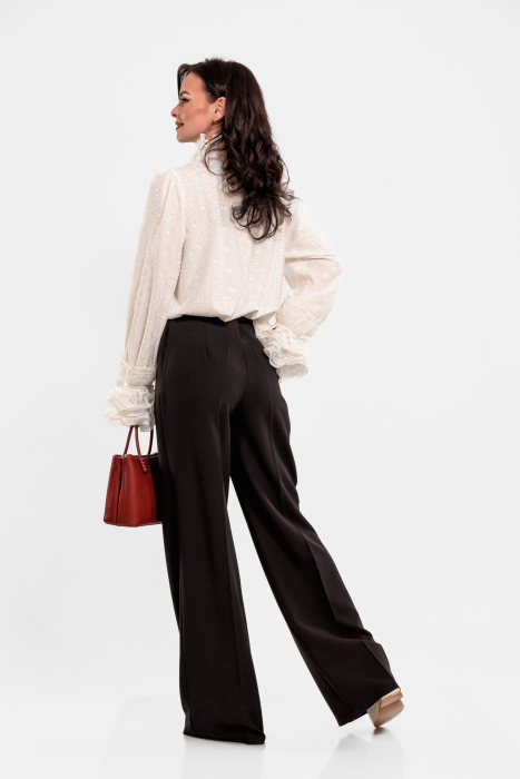 Camasa Effect ivory cu volane mari [3]