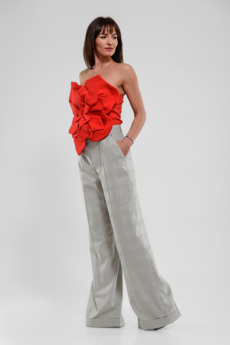 Top cu floare 3D_rosu [4]