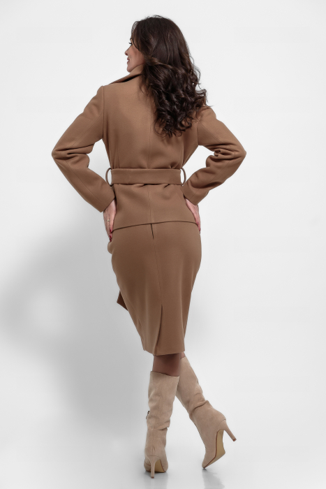 Compleu  maro cu broderie si perle [5]