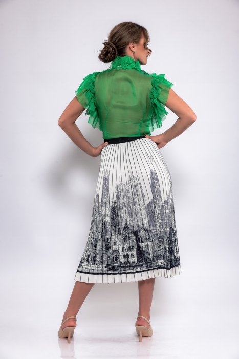 Bluza voal foarte fin verde [3]