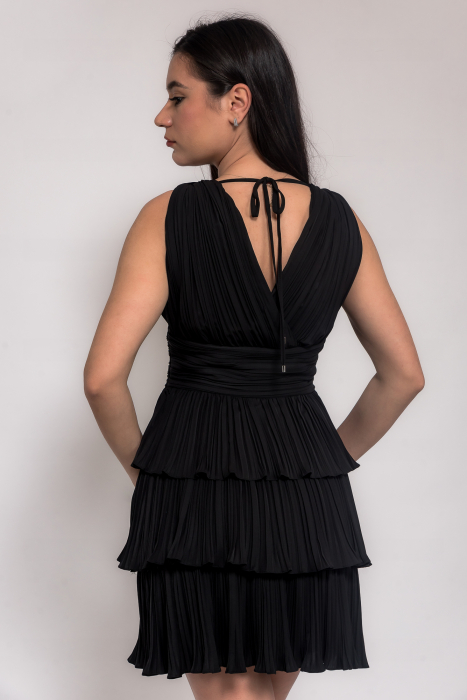 Rochie voal plisat eleganta [2]