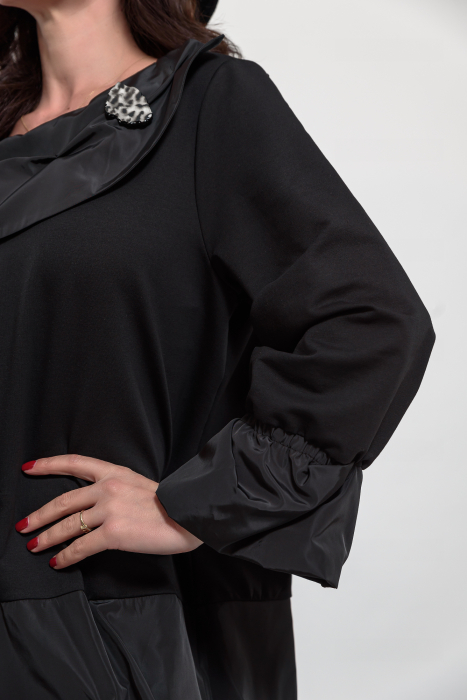 Rochie marime mare bumbac si tafta [3]