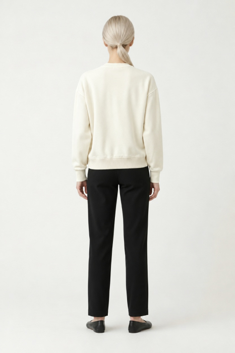Bluza Ecru cu cusatura zig-zag [2]