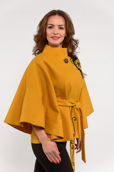 Capă stofă cu aplicație handmade [6]