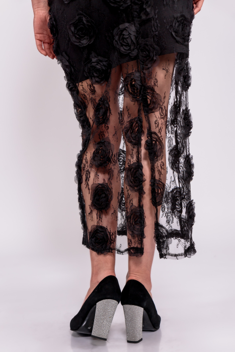 Rochie cu tulle brodat partea de jos [3]
