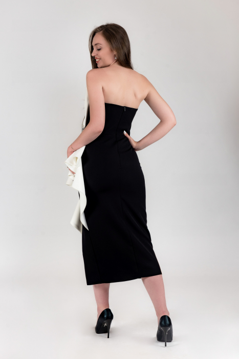 Rochie premium de ocazie cu accesoriu supradimensionat [2]