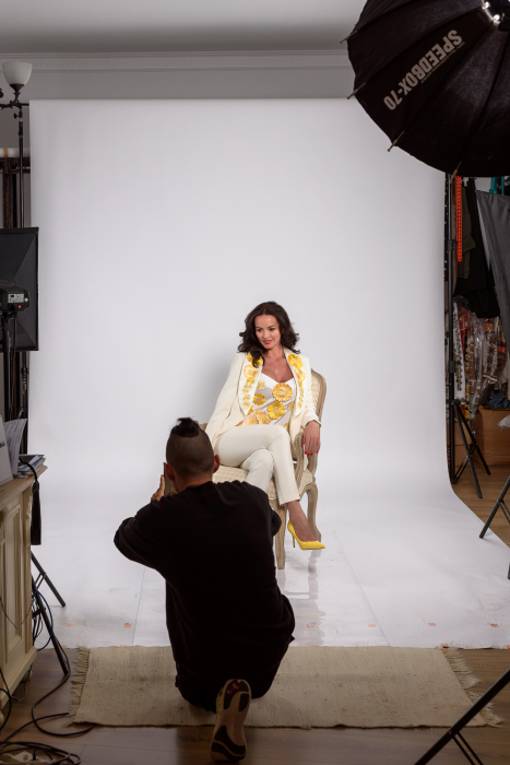 Pantaloni crem  conici [4]