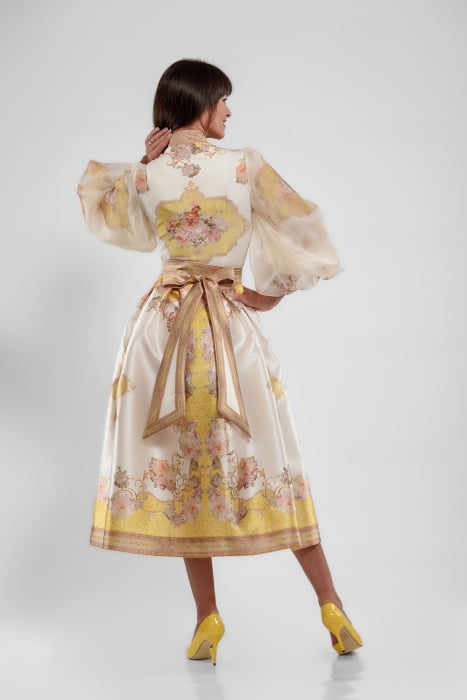 Rochie petrecuta "fairy tale" galbena [5]