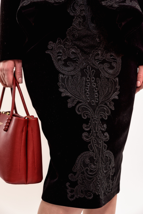 Sacou Effect catifea cu aplicatii brodate [4]