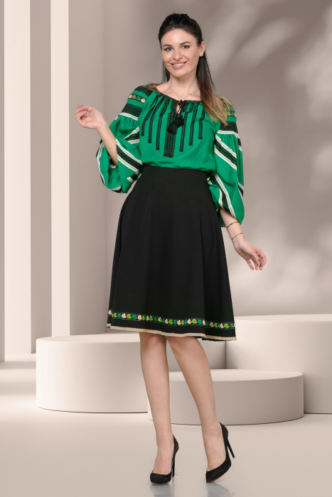 Bluza verde Effect gen ie traditionala [4]