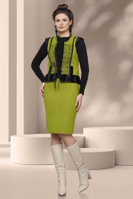 Fusta Effect stofa verde lime conica [3]