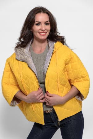 Paltoane/Geci - Geaca fas trendy galbena