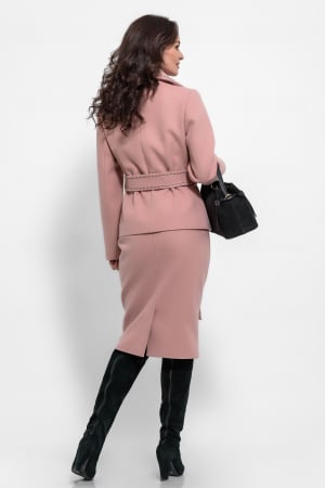 Compleu roz cu cordon si cusatura ornamentala [1]