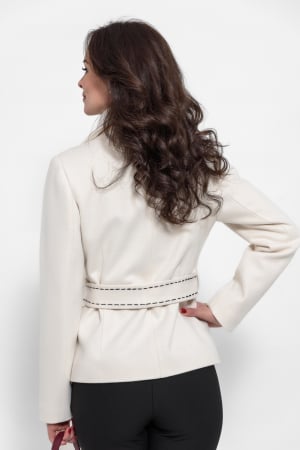 Jacheta stofa cu cordon si cusaturi ornamentale [2]