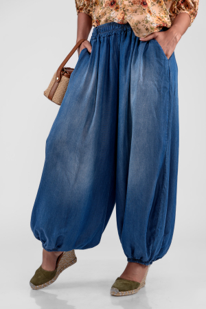 Blugi - Pantaloni tip salvari din denim subtire
