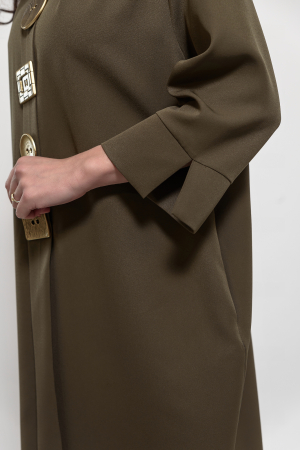 Rochie marime mare cu nasturi pretiosi aurii [4]