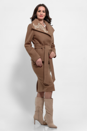 Compleuri - Compleu  maro cu broderie si perle