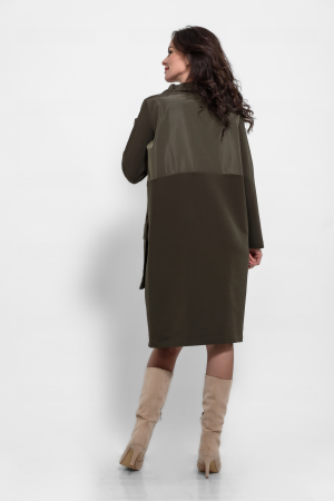 Rochie  oliv  marime mare cu aplicatie balerina [2]