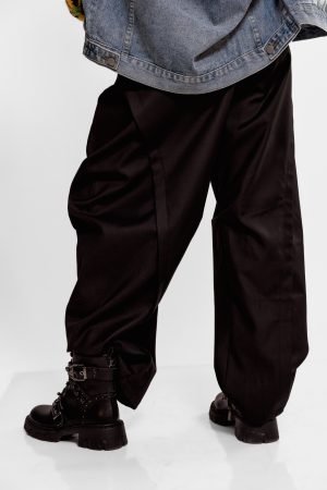 Pantalon balon, trendy, larg, pense in fat, buzunare laterale [2]