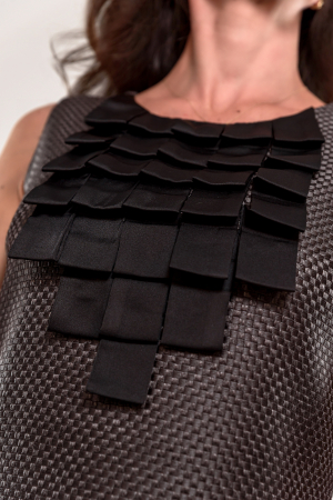 Rochie Effect couture cu jabou structural satinat [2]