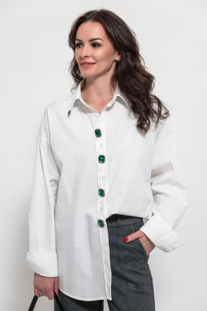 Camasa bumbac oversize inchidere pretioasa [1]