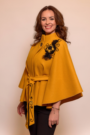 Capă stofă cu aplicație handmade