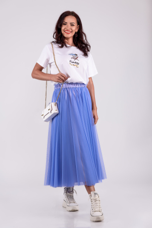 Colectia Noua - Fusta Effect tulle_lavanda