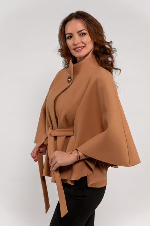 Capă Effect scurtă ciocolată cu lapte