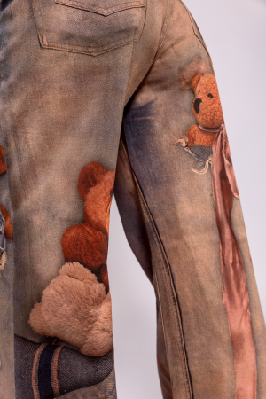 Blugi pictati brown bear [7]