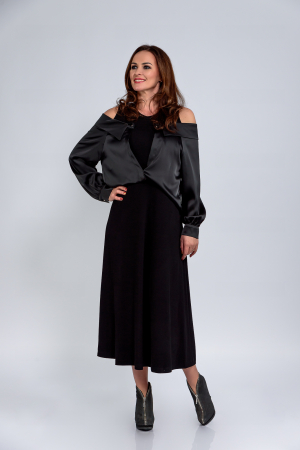 Rochii elegante - Rochie Effect cu umerii goi și cămașă atașată