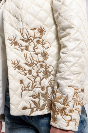 Jacheta Effect cu broderie auriu vintage [2]