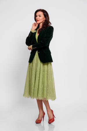 Sacou Effect  catifea clasic uni_verde [2]