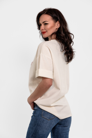 Tricou capsuna cu strasuri [2]