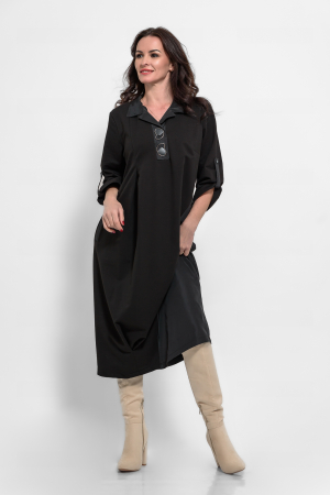 Rochii - Rochie marime mare bumbac cu tafta